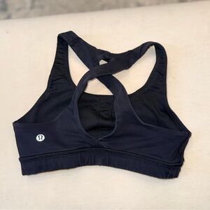 lululemon athletica Cross-Back Black Sports Bra
